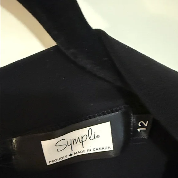 Sympli Elegant Black Apparel top tunic or mini - Picture 2 of 5
